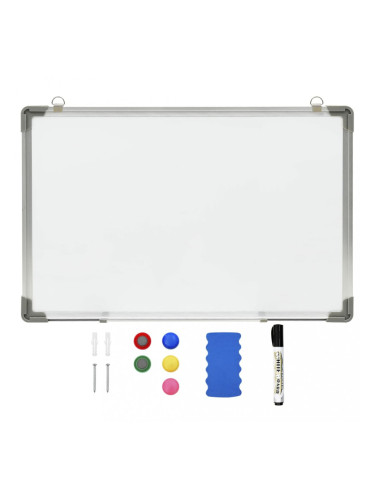 Sonata Магнитна дъска за сухо изтриване, бяла, 50x35 см, стомана