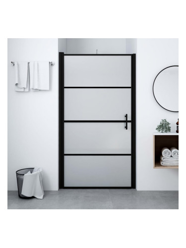 Sonata Врата за душ, матирано закалено стъкло, 100x178 см, черна