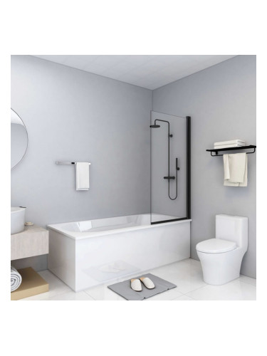 Sonata Душ параван, ESG стъкло, 68x130 см, черен