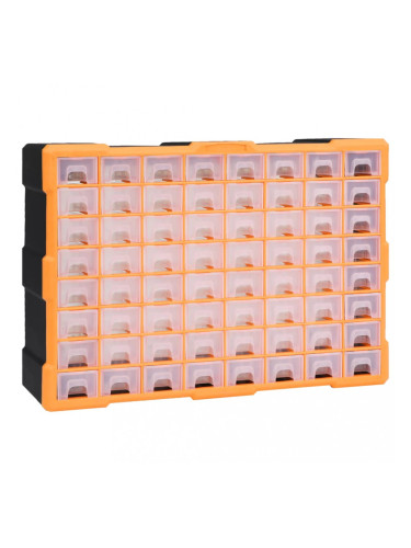 Sonata Шкаф органайзер с 64 чекмеджета, 52x16x37,5 см