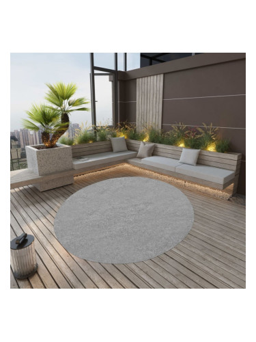 Sonata Изкуствена трева с шипове, диаметър 170 см, сива, кръгла