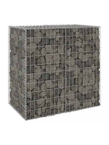 Sonata Габионна стена с капаци, поцинкована стомана, 100x60x100 см