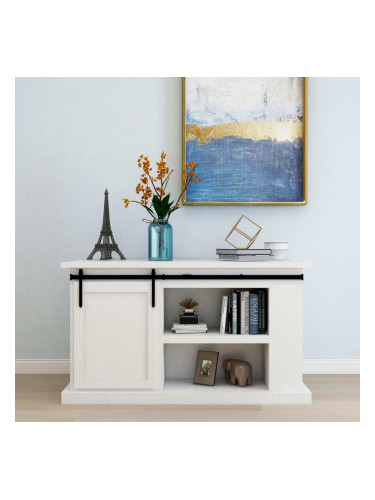 Sonata Мини комплект плъзгаща врата плевня въглеродна стомана 152 см