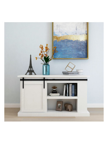 Sonata Мини комплект плъзгаща врата плевня въглеродна стомана 122 см