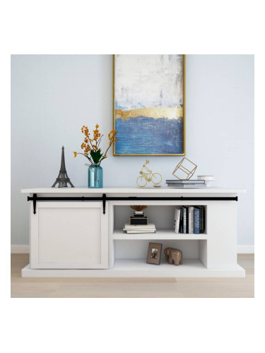 Sonata Мини комплект плъзгаща врата плевня въглеродна стомана 183 см