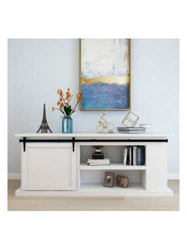 Sonata Мини комплект плъзгаща врата плевня въглеродна стомана 200 см