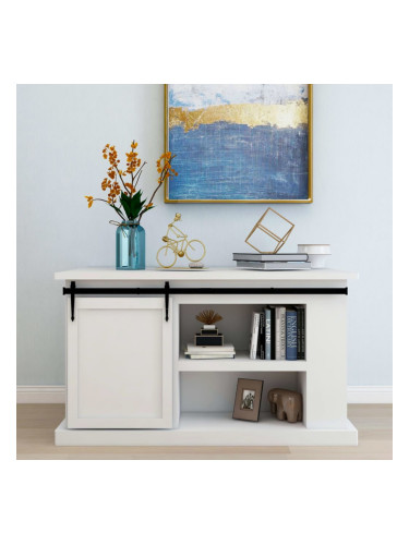 Sonata Мини комплект плъзгаща врата плевня въглеродна стомана 152 см