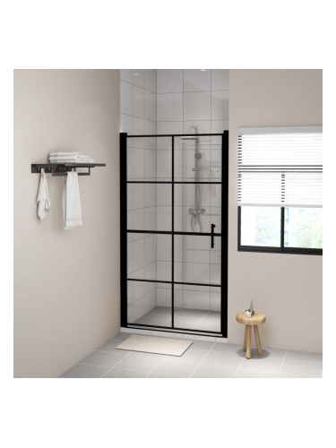 Sonata Врати за душ, закалено стъкло, 100x178 см, черни