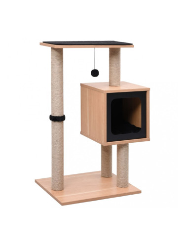 Sonata Котешко дърво със сизалени стълбове, подложка, 82 см