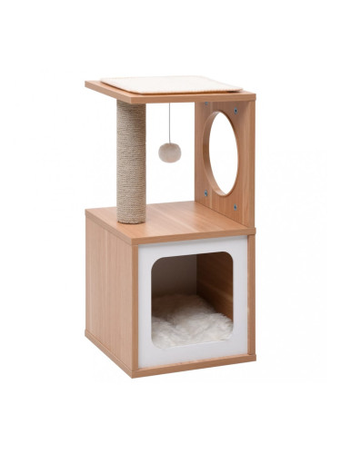 Sonata Котешко дърво със сизалени стълбове, подложка, 60 см