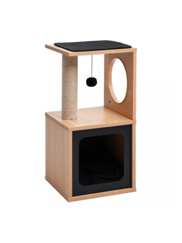 Sonata Котешко дърво със сизалени стълбове, подложка, 60 см