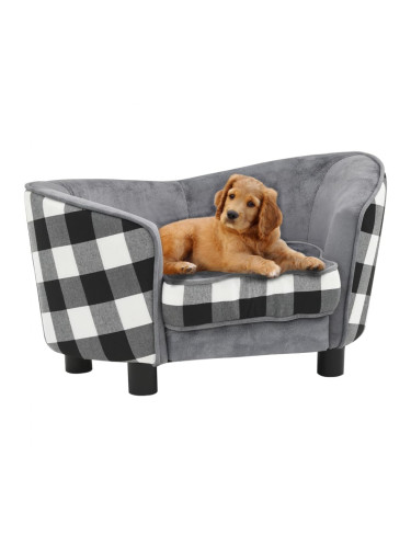 Sonata Кучешки диван, сив, 68x38x38 см, плюш