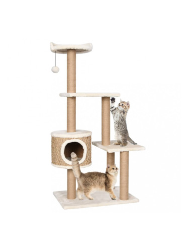 Sonata Котешко дърво със сизален стълб, 123 см, морска трева