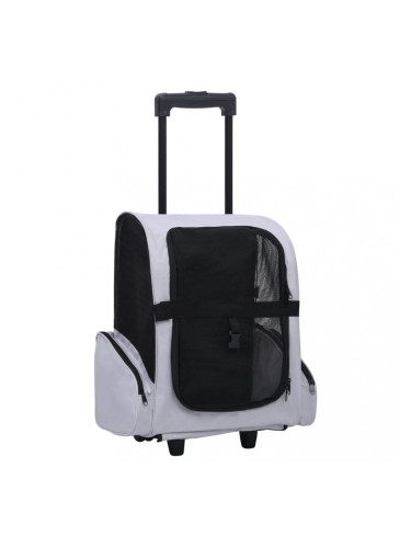 Sonata Сгъваема мултифункционална количка за домашни любимци, сива