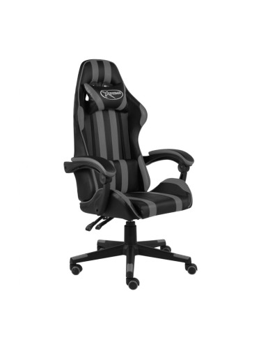 Sonata Геймърски стол, черно и сиво, изкуствена кожа