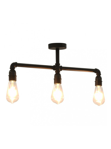 Sonata Таванна лампа, черна, 3 x E27 крушки