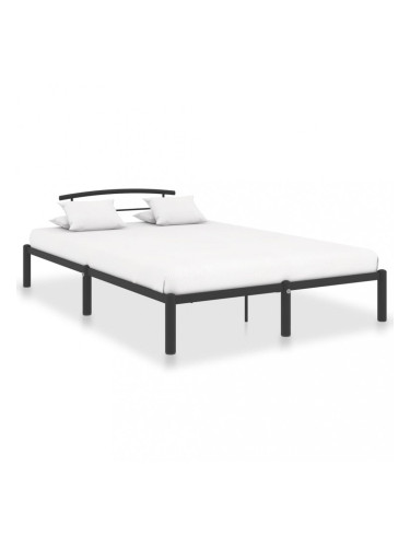 Sonata Рамка за легло, черна, метал, 160x200 см