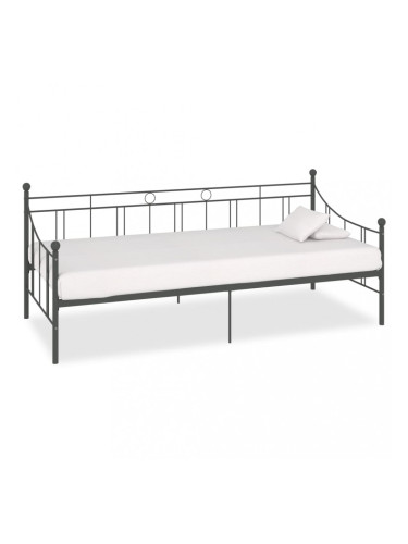 Sonata Рамка за дневно легло, сива, метал, 90x200 см