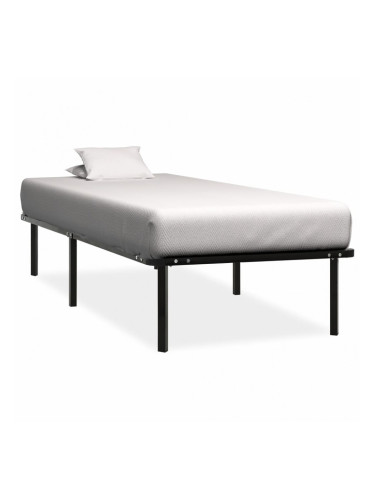 Sonata Рамка за легло, черна, метал, 90x200 см