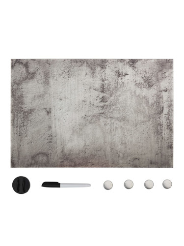 Sonata Магнитна дъска за стенен монтаж, стъкло, 50x30 см