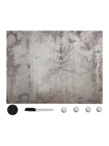 Sonata Магнитна дъска за стенен монтаж, стъкло, 80x60 см