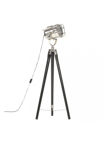 Sonata Наземна лампа на статив, черна, мангово дърво масив, 97 см