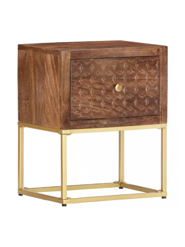 Sonata Нощно шкафче, 40х30х50 см, мангово дърво масив