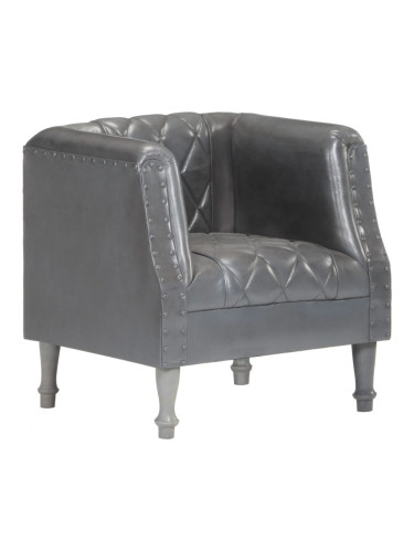 Sonata Фотьойл, сив, естествена козя кожа