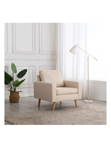 Sonata Фотьойл, кремав, текстил