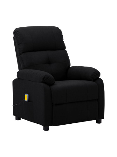 Sonata Масажен реклайнер, черен, текстил