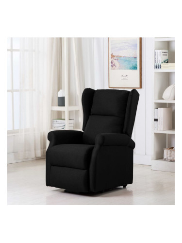 Sonata Масажен повдигащ стол, черен, текстил