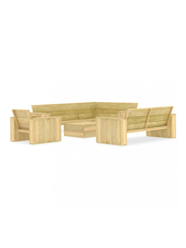 Sonata Градински лаундж комплект от 4 части, импрегниран бор