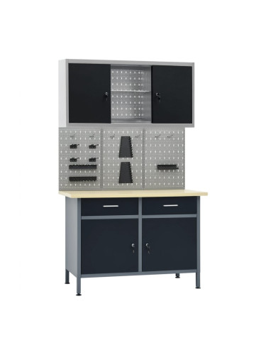 Sonata Работна маса с три стенни панела и един шкаф