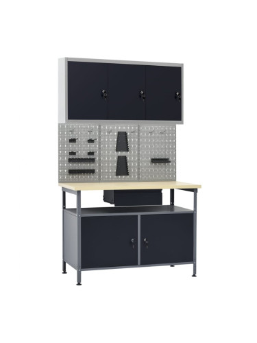 Sonata Работна маса с три стенни панела и един шкаф