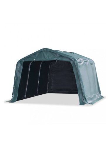 Sonata Мобилен навес за животни PVC 550 г/м² 3,3x4,8 м тъмнозелен