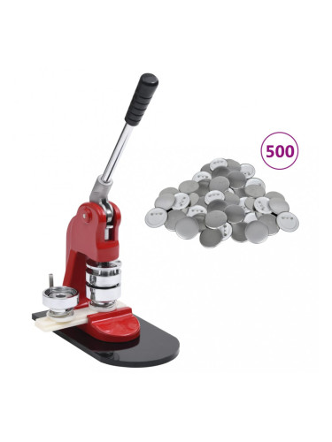 Sonata Преса за значки с 500 бр заготовки за бутонни значки, 25 мм