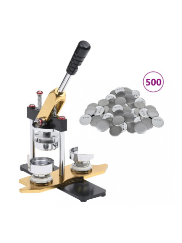 Sonata Преса за значки с 500 бр заготовки 25 мм с кръгово рязане