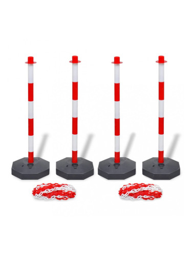 Sonata Комплект от 4 сигнални колчета и 2 пластмасови вериги по 10 м