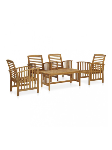 Sonata Градински комплект, 5 части, акациево дърво масив