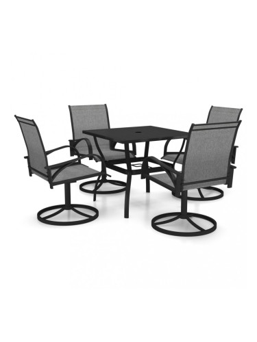 Sonata Градински трапезен комплект от 5 части, Textilene и стомана
