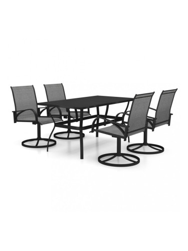 Sonata Градински трапезен комплект от 5 части, Textilene и стомана