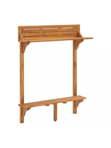 Sonata Балконска бар маса, 90x37x122,5 см, акация масив
