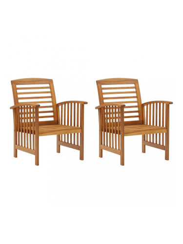 Sonata Градински столове, 2 бр, акация масив