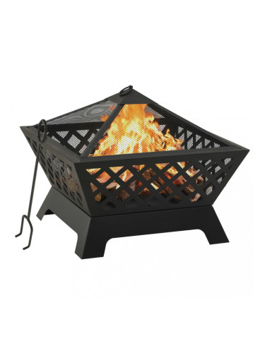 Sonata Преносимо огнище с ръжен, 64 см, XXL, стомана