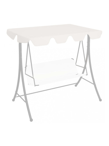 Sonata Резервен покрив за градинска люлка, бял, 226x186 cм, 270 г/м²