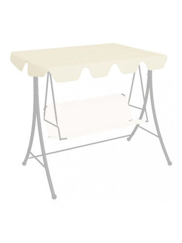 Sonata Резервен покрив за градинска люлка кремав 192x147 cм 270 г/м²