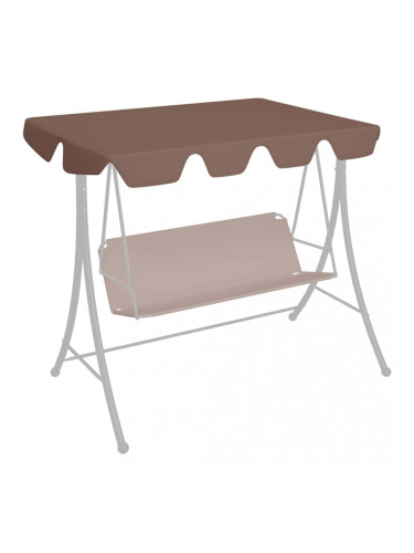 Sonata Резервен покрив за градинска люлка, кафяв, 192x147 cм, 270 г/м²