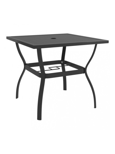 Sonata Градинска маса, антрацит, 81,5x81,5x72 см, стомана
