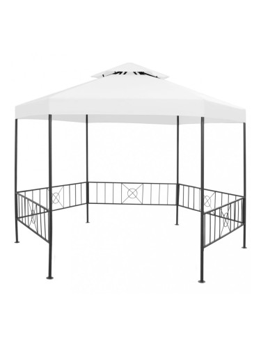 Sonata Градинска беседка, 323x275x265 см, бяла, 180 г/м²