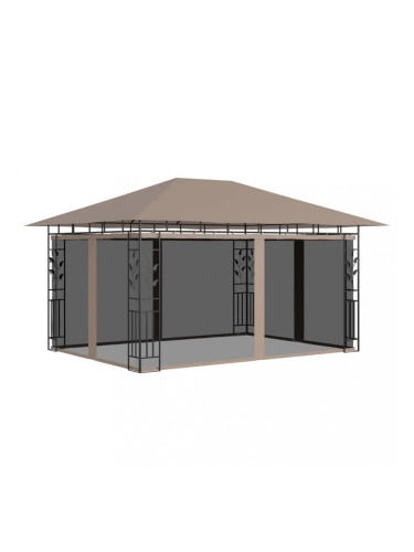 Sonata Шатра с мрежа против комари, 4x3x2,73 м, таупе, 180 г/м²